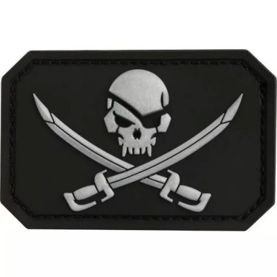 Patch MIL-TEC Pirát PVC - černý