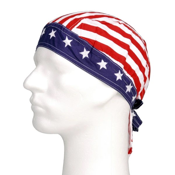 Šátek pirát FOSTEX Bandana - red/white stripes