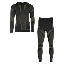 Termoprádlo MIL-TEC Performance Set nátělník a spodky - černé / olivové