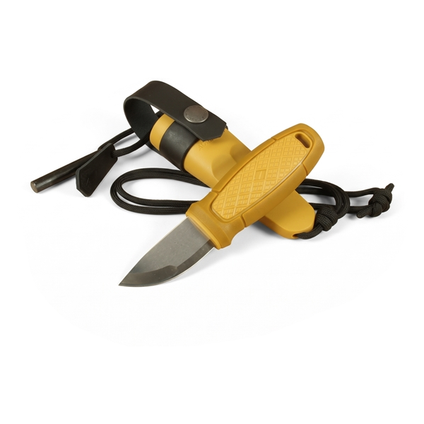 Nůž outdoorový s pevnou čepelí MORAKNIV Eldris Neck Knife Kit Stainless Steel - žlutý