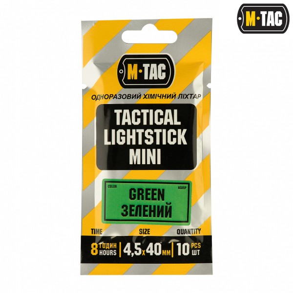 Chemické světlo M-TAC Light Sticks 40 mm 10 ks - zelené