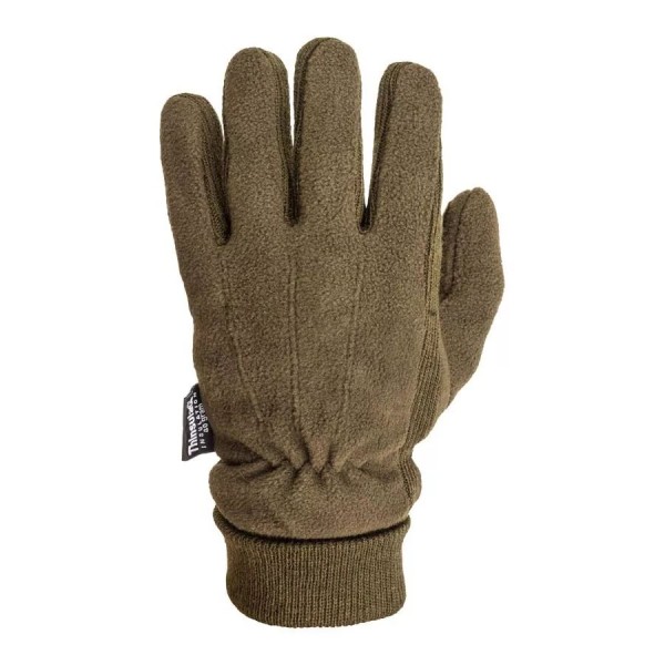 Rukavice RTX Polar, fleece s kůží na dlani - olivové