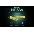 Akumulátor NITECORE NL1836 18650 Li-ion 3,6V - 3600mAh