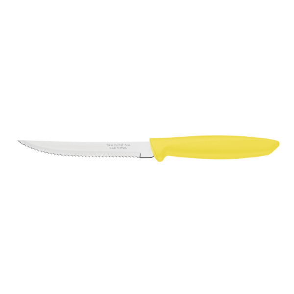 Nůž kuchyňský steakový TRAMONTINA Plenus 12,5cm - žlutý