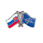 Odznak dvouvlajkový Slovensko-NATO