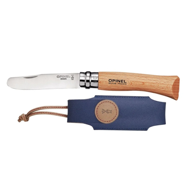 Nůž zavírací OPINEL No.07 VRI My First s pouzdrem - buk