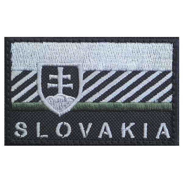 Nášivka SLOVAKIA so SZ 8x5cm - zelený pás