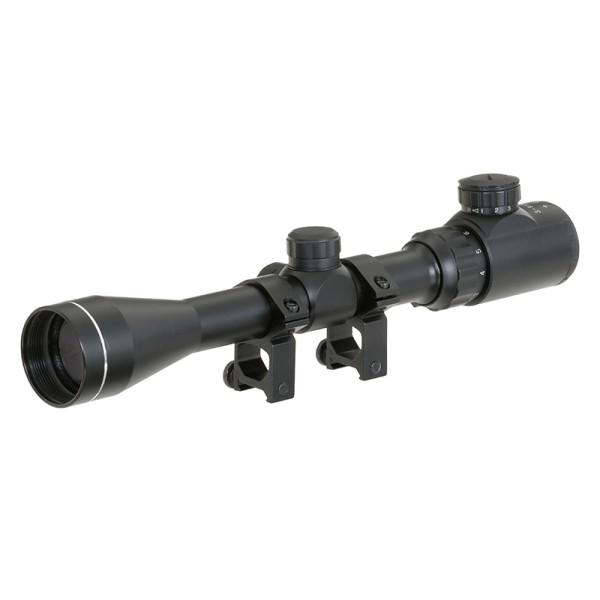 Puškohled PCS 3-9x40E podsvícený, s montáží 22mm - černý