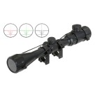 Puškohled PCS 3-9x40E podsvícený, s montáží 22mm - černý