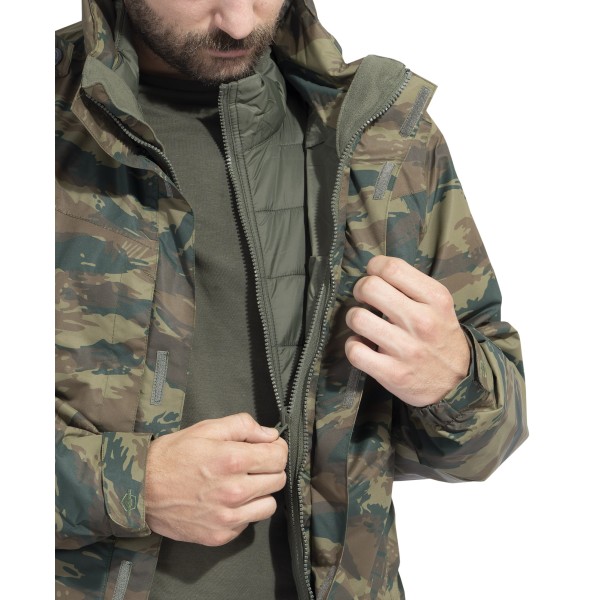 Bunda PENTAGON GEN V 3.0 Parka 2v1 - greek camo