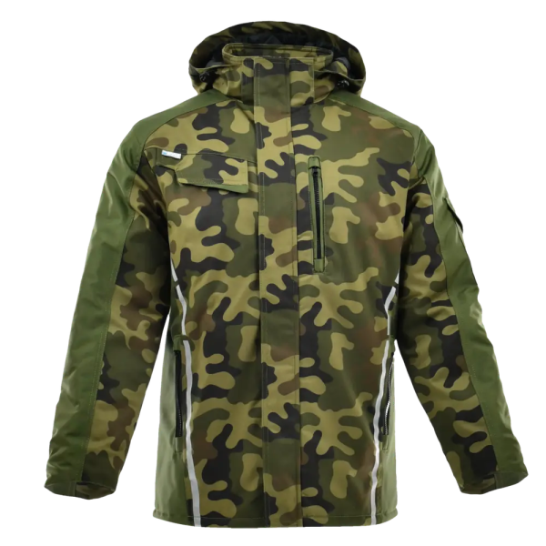 Bunda zateplená dlouhá SARA WORKWEAR Standard Winter - PL camo