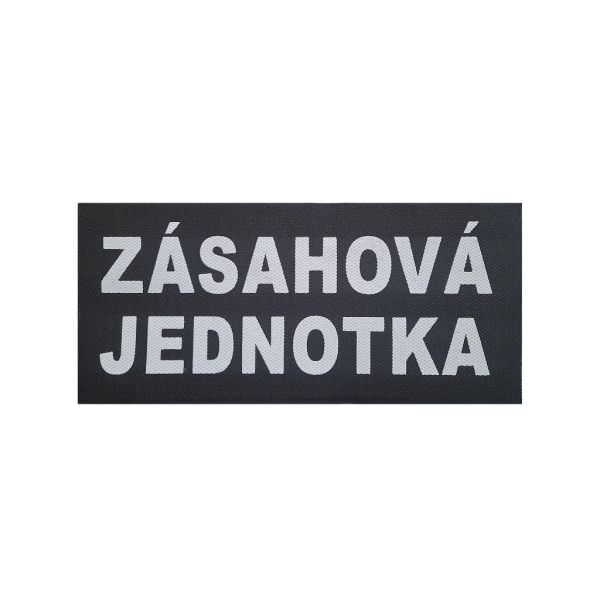 Označení ZÁSAHOVÁ JEDNOTKA 22x10 cm - se suchým zipem