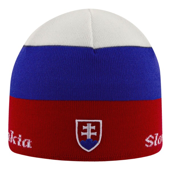 Čepice pletená SLOVAKIA Unisex se slovenským znakem - trikolóra
