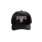 Kšiltovka SLOVAKIA velký nápis, se síťkou - černá
