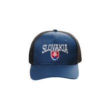 Kšiltovka SLOVAKIA velký nápis, se síťkou - modrá