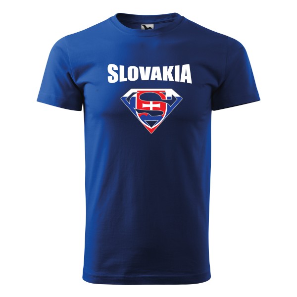 Triko SLOVAKIA Superman - royal modré