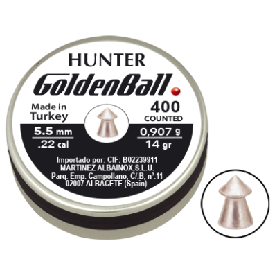 Diabolky GOLDENBALL MA 38432 0,907g, kal. 5,5mm, 400 - špicaté
