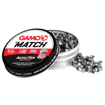 Diabolky GAMO Match 1,0g AccuTek kal. 5,5mm - 250ks