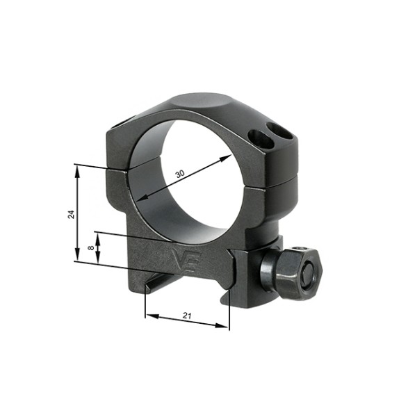 Montážní sada VECTOR OPTICS nízka 22mm