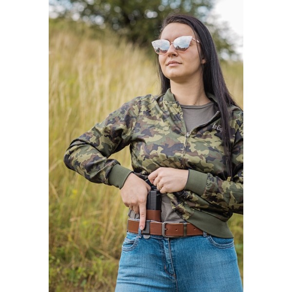 Pouzdro opaskové kožené FALCO Multifit IWB/OWB AM02-2215 pravé - hnědé