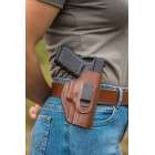 Pouzdro opaskové kožené FALCO Multifit IWB/OWB AM02-2215 pravé - hnědé