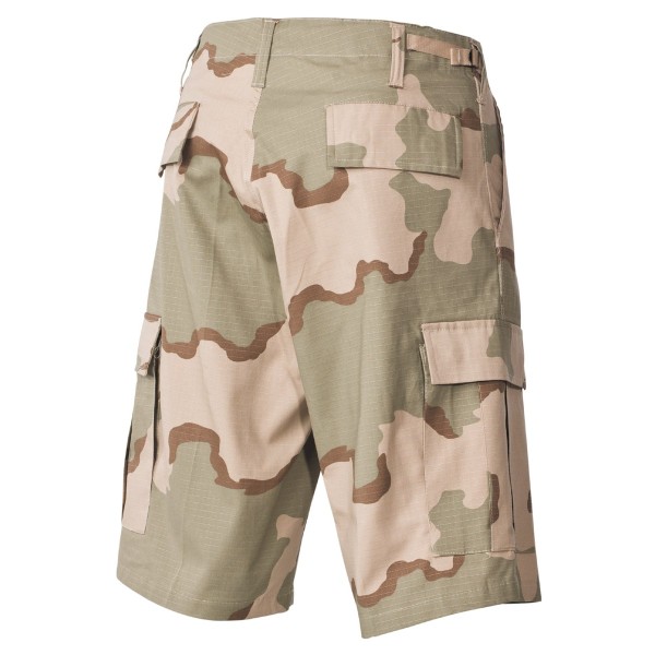 Kalhoty krátké MFH BDU short RIP/STOP 01512Z - poušť 3F