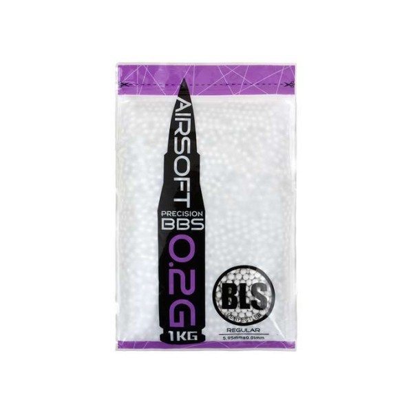 Airsoftové kuličky BLS Precision 0,20g/5000ks - bílé