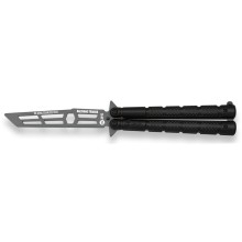 Nůž zavírací tréninkový motýlek K25 MA 02194 - černý