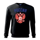 Mikina RUSSIA bez kapuce - černá