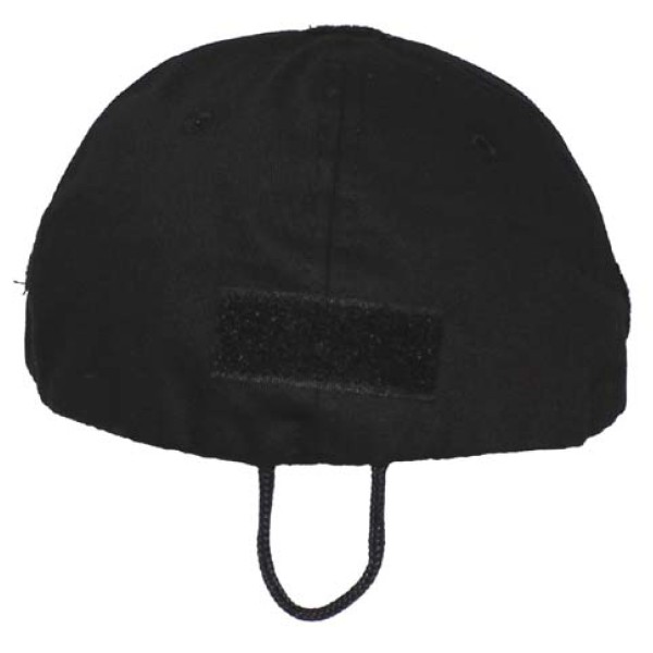 Kšiltovka se suchým zipem MFH 10263A - černá