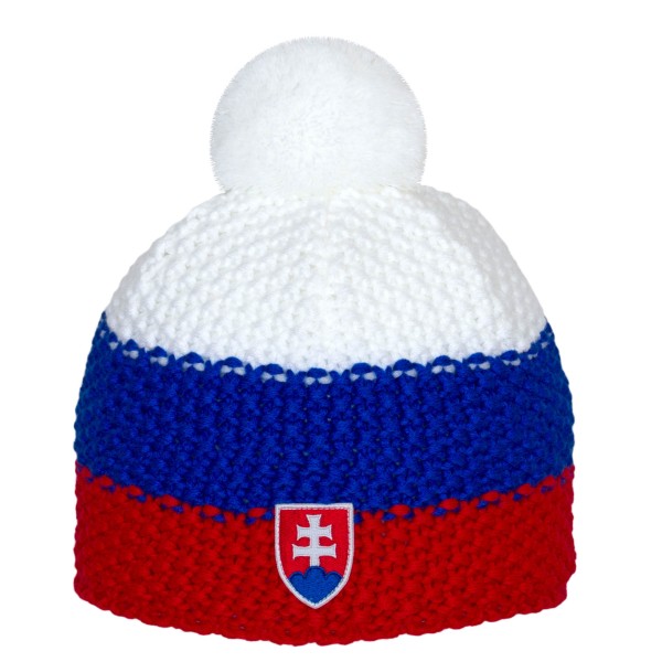 Čepice pletená SLOVAKIA se SZ - trikolóra