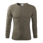 Triko s dlouhým rukávem MALFINI Fit-T Long 160g - army