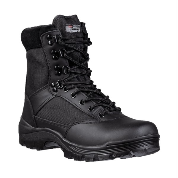 Obuv taktická MIL-TEC Black Tactical Boots se zipem - černá