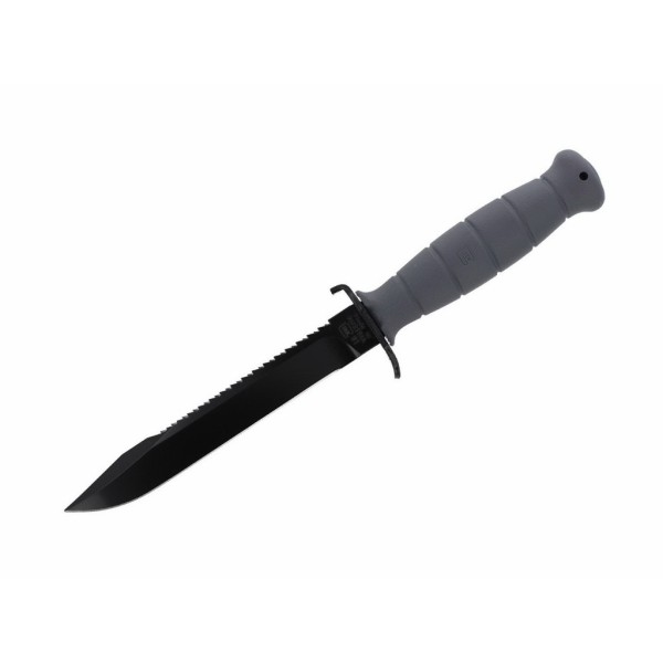 Nůž armádní s pevnou čepelí GLOCK mod.81 s pilkou - grey
