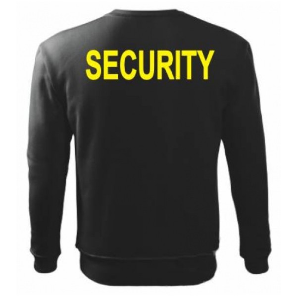 Mikina SECURITY - žlutý potisk