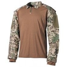 Košile taktická MFH US Tactical 02611X se suchým zipem - multicam