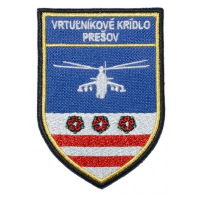 Nášivka "Vrtulníkové křídlo Prešov" se SZ - 6,5x9,5cm