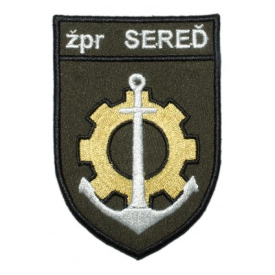 Nášivka "žpr Sereď" 6,3x9cm se SZ - olivová