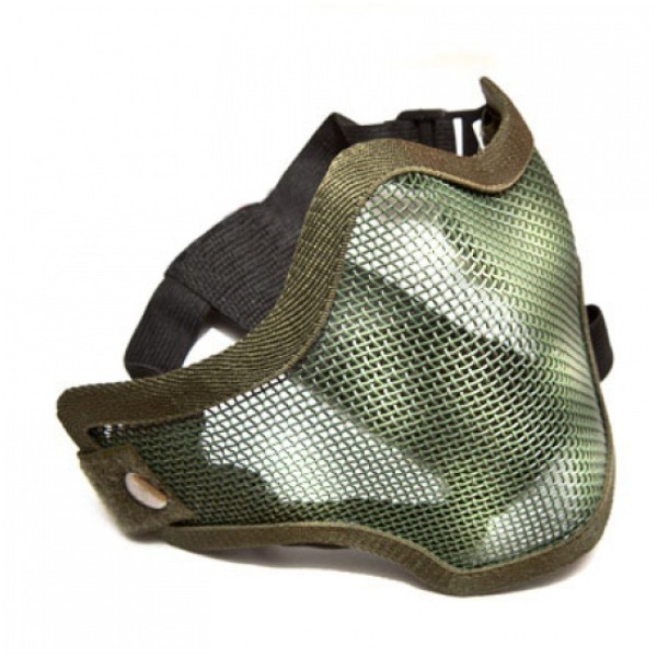Maska na obličej "Face Protector" mřížkovaná - camo