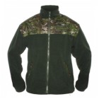 Mikina fleece OS SR se zipem - digital woodland