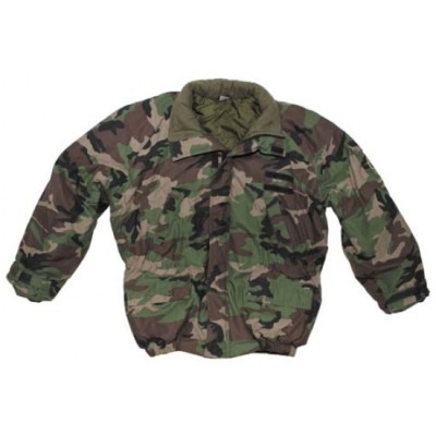 Bunda originální armádní OS SR zimní vz.97 Páperka woodland - používaná