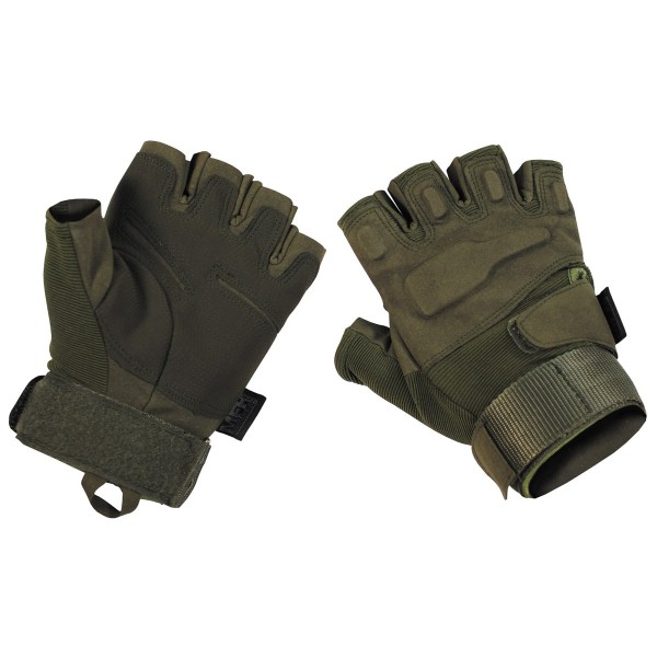 Rukavice taktické otevřené MFH Protect 15553B - olivové