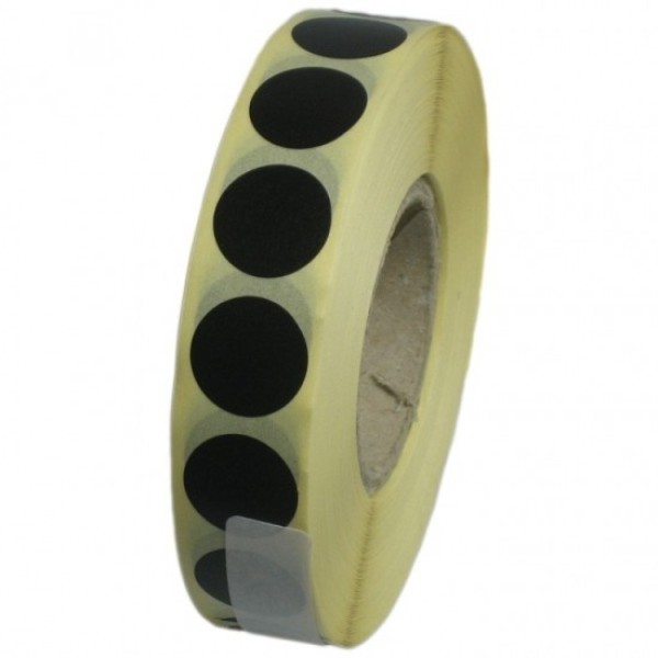 Zálepky na terč 19mm, 2000ks - černé