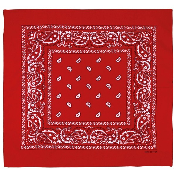 Šátek Bandana vzorovaný MFH 16403I - červený