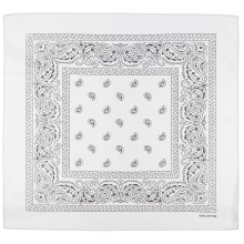Šátek Bandana vzorovaný MFH 16403L - bílý