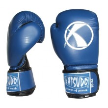 Rukavice sparingové KATSUDO Punch II 10 OZ koženkové - modré