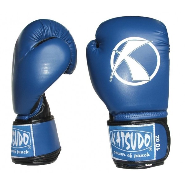 Rukavice sparingové KATSUDO Punch II 10 OZ koženkové - modré