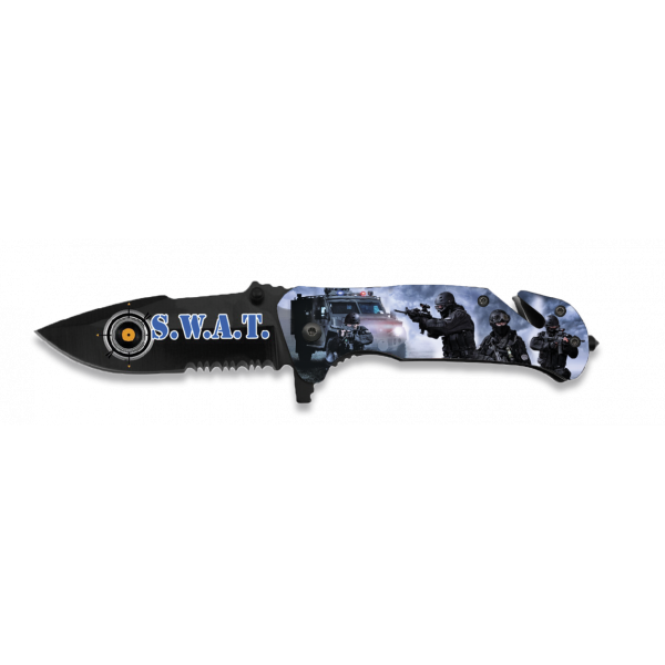 Nůž zavírací taktický ALBAINOX 18136-A FOS - Swat 3D