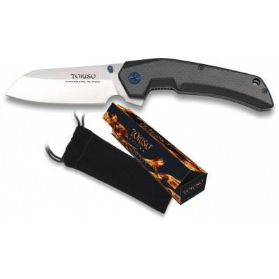 Nůž zavírací taktický TOKISU MA18448, 10cm - carbon