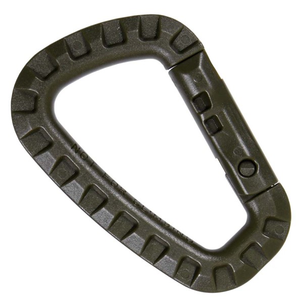 Karabina plastová 101 INC 8,5x5,5cm - olivová
